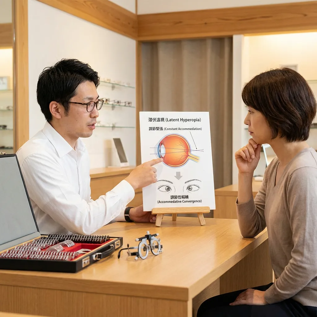 「視力は良いのに目が疲れる…」遠視の”潜伏”と、裸眼で頑張り続けるリスク | 眼鏡処まどか｜八王子の両眼視機能検査専門メガネ店