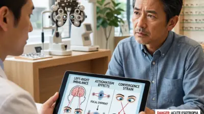 「近視だから老眼でも裸眼で大丈夫」は危険!隠れた3つのリスクと急性内斜視の恐れ