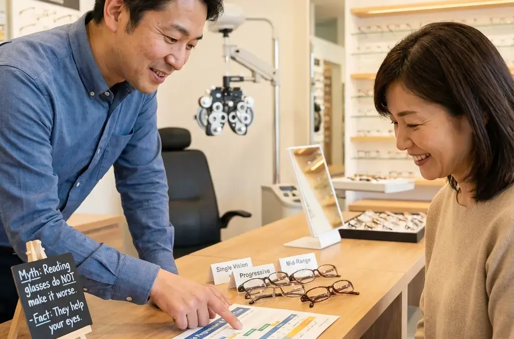 「老眼鏡、まだ早い？」使い始めのベストタイミングと「かけると進む」の真実