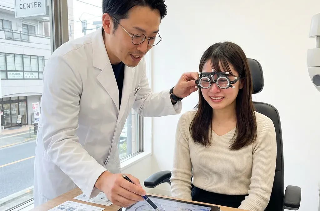 「視力1.0は難しい」と言われ続けた女性が改善。八王子の眼鏡店が解説する「視線のズレ」と視力の関係