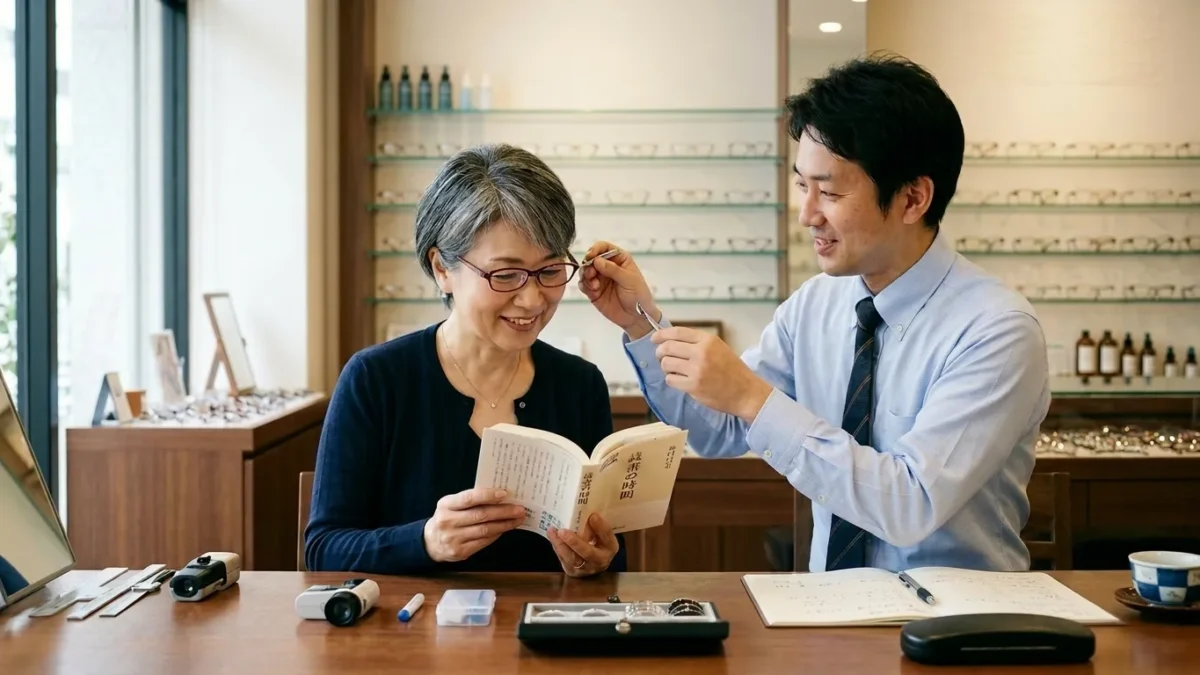市販の老眼鏡でいいの？度数の選び方と専門店との違いを八王子で解説