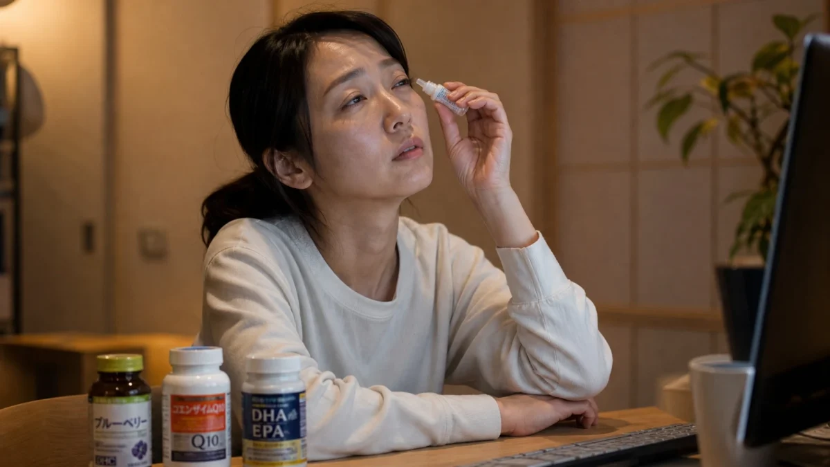 目薬もサプリも効かない眼精疲労の本当の原因｜八王子の専門店が解説